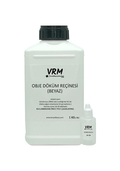 Verpol Beyaz Renkli Obje Döküm Polyesteri  1 KG