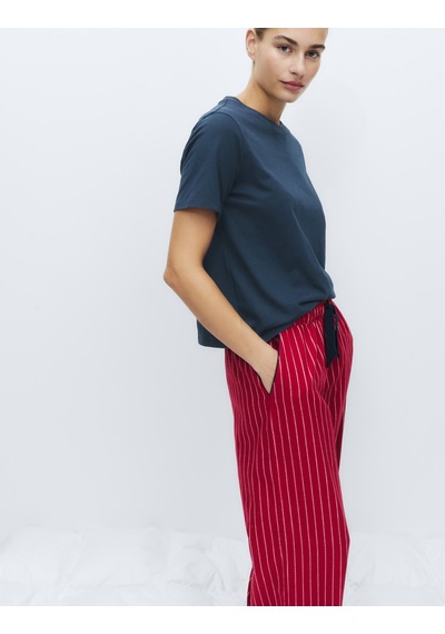 Marks & Spencer 2’li Saf Pamuklu Pijama Üstü T37003696T Lacivert