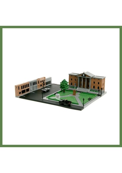 Bezos Geleceğe Dönüş Saat Kulesi Nano Sahnesi Diorama Modellemesi Hb006
