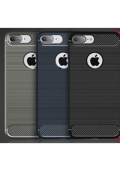 Apple Uyumlu iPhone 8 Plus Kılıf Zore Room Silikon Kapak Lacivert