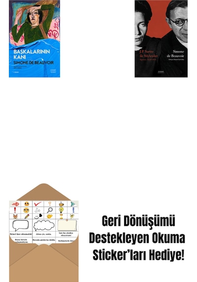 Başkalarının Kanı + J. P. Sartre İle Söyleşiler + Okuma Sticker'ları