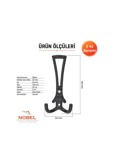 Enez Portmanto Askısı, Metal Vestiyer Askısı, Matsiyah, Duvar Ve Dolap Askılığı 5'li Set Vidalı Matsi Yah