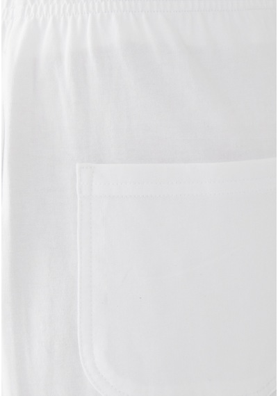 Lesétres Tapered Kesim Cep Pantolonu Beyaz