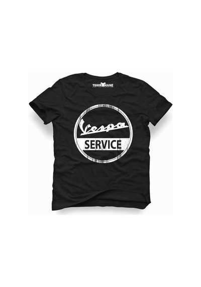 Tshirthane Vespa Service Tişört Erkek Tshirt