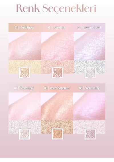 Mikro İnci Tanecikleriyle Yoğun Işıltı Sağlayan Highlighter Prism Highlighter 03 Frozen Crystal Diğer