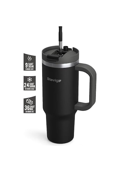 2 Moods Tuck-in Tumbler Sızdırmaz Çelik Termos 900 Mililitre Black St-236 Açık Bej