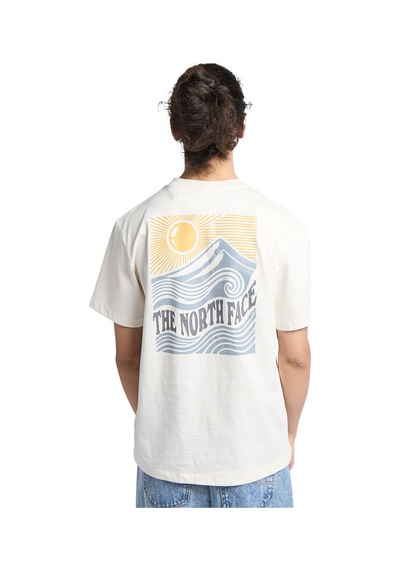 The North Face Mountain Escape Relaxed Erkek Beyaz Outdoor T-shirt Nf0a8gb1qlı1