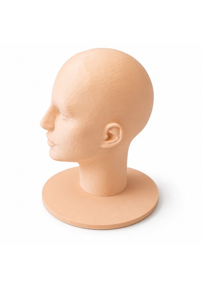 3d Baskı Manken Kafası 25 Cm Dekoratif Büst Peruk, Şapka Ve Aksesuar Standı Modern Tasarım 25cm