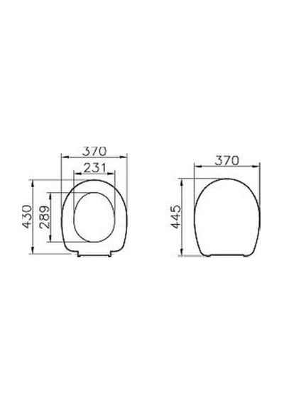 VitrA 05 003 001Opal Nuvoplast Klozet Kapağı Metal Menteşeli