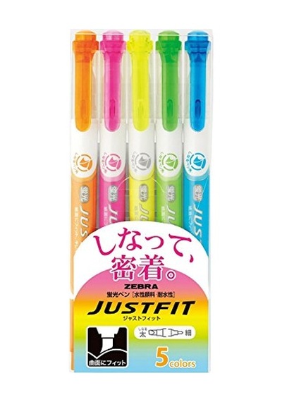 Highlighter Fit 5 Colors, Wkt17-5c, 5'li, 5 Renk Çok Renkli