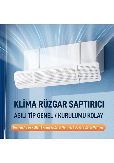 Lexroo Ayarlanabilir Split Tipi Klima Hava Yönlendirici Filtre 57-96 Cm, Klima Siperliği