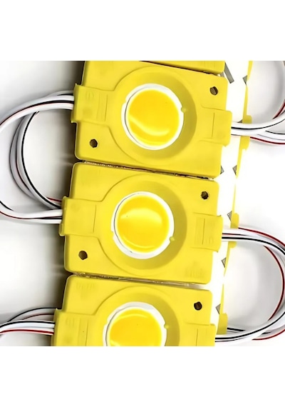 Tekli Su Geçirmez 12 Volt 2.4 Watt Modül Led Sarı 10 Adet