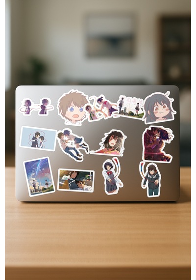 Kimi No Na Wa Your Name Sticker Anime Paketi 20 Adet Çok Renkli