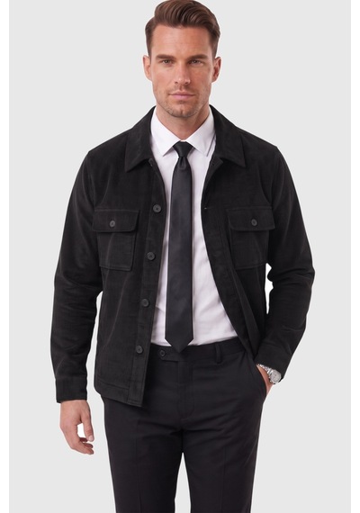 Rizzup Erkek Slim Fit Fitilli Kadife Siyah Ceket %100 Pamuk Düğmeli Cepli Astarsız 2701104 Rizzup Erkek Slim Fit Fitilli Kadife Siyah Ceket %100 Pamuk Düğmeli Cepli Astarsız 2701104