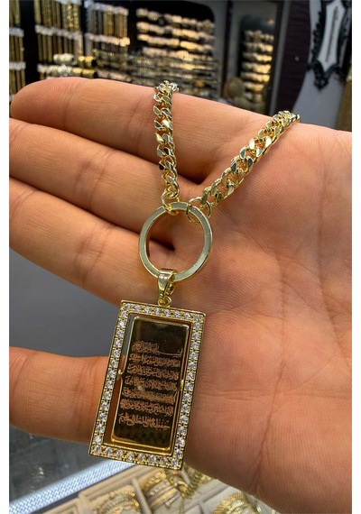 Kişiye Özel Plaka 60 Cm Kolye Altın
