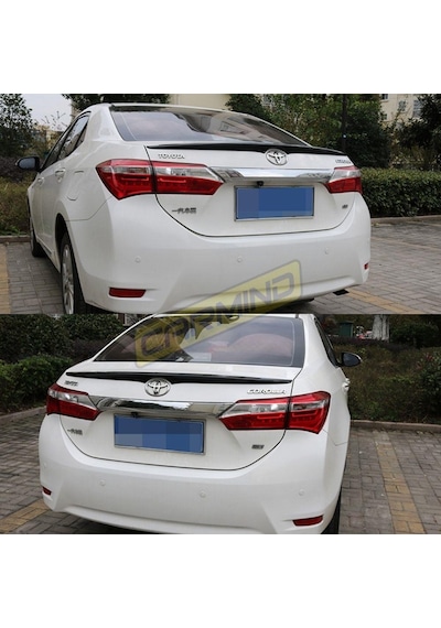 Toyota Corolla Uyumlu Bagaj Üstü Piano Black Spoiler 2013-2017