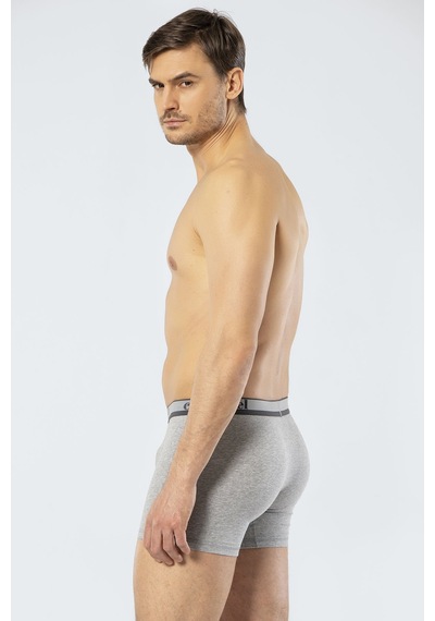 Cacharel Erkek Uzun Paçali 3'lü Boxer 1338/siyah-gri-antrasit Çok Renkli