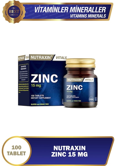 Zinc-çinko Sulphate 100 Adet Tablet 15 Mg