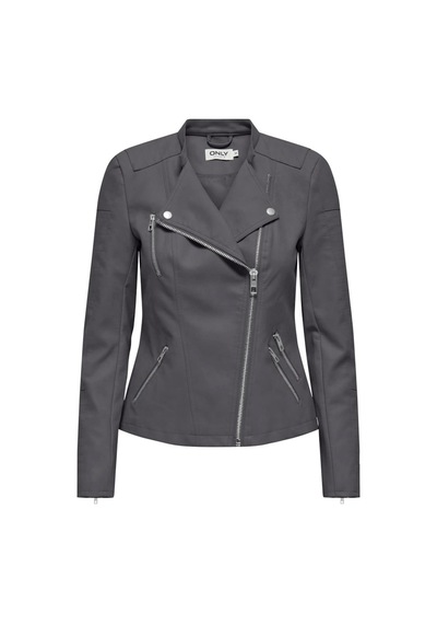 Only Onlava Faux Leather Bıker Otw Noos Antrasit Antrasit