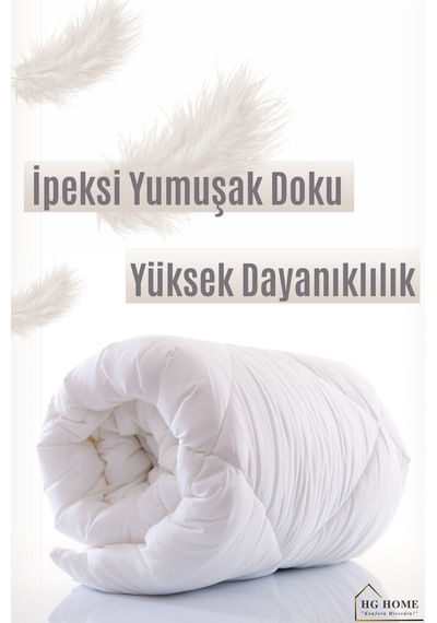 Tek Kişilik Comfort Microfiber Yorgan Beyaz