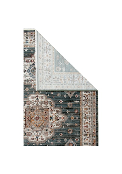 Dekorenti Otantik 2607 Yeşil Halı Madalyonlu Etnik Yeşil Halı