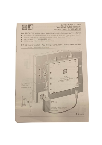 Wısı 5/8 Multiswitch Uydu Santrali 1 Uydu Giriş - 8 Abone Çıkış