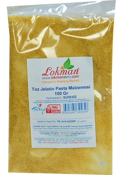 Lokman Toz Jelatin Pasta Malzemesi 100 G