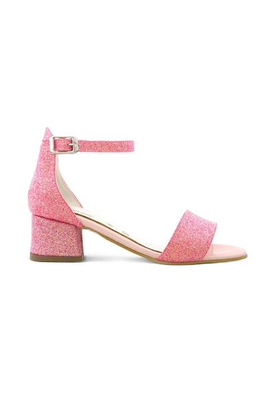 Hapshoe Lilo Simli Fuşya Pembe Tek Bantlı Kız Çocuk Topuklu Abiye Ayakkabı Pembe