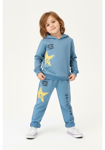 Miababy Cool Star Baskılı 2 Li Takım Antrasit