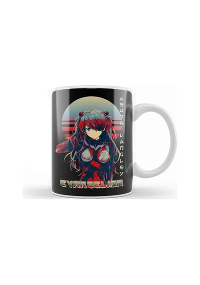 Asuka Langley Sohryu Evangelion 02 Kupa Bardak Porselen Karışık