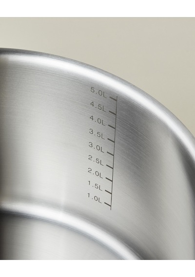 Hecha Paslanmaz Çelik Derin Tencere 24x13 Cm Silver
