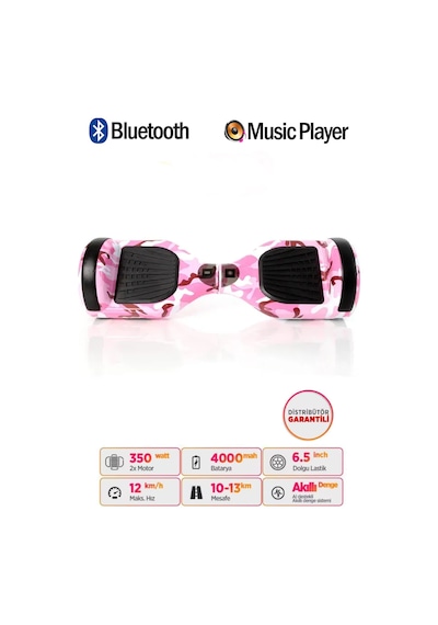 Elektrikli Kaykay Scooter Akıllı Denge Hoverboard + Hoverkart + Çanta Full Ledli Extrem Paket D05
