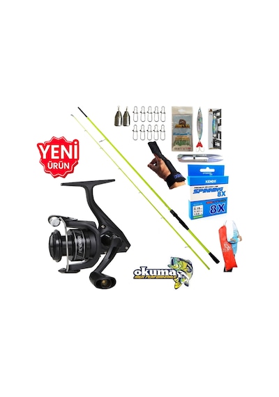 Okuma Revenger Rv-3000a 270cm 5-55gr Karbon High Tech Spin Olta Takımı Seti