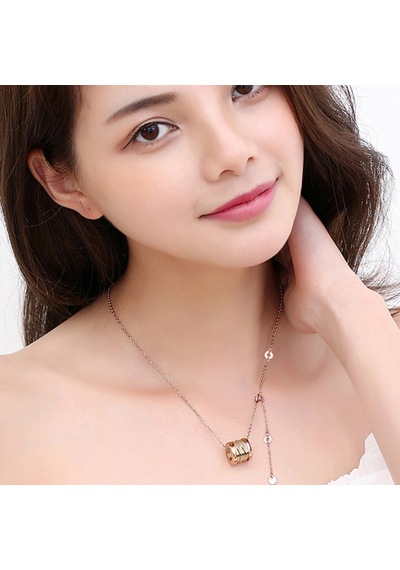 Chavin Bulove Rose Kaplama Bayan Kolye Eg81Rs
