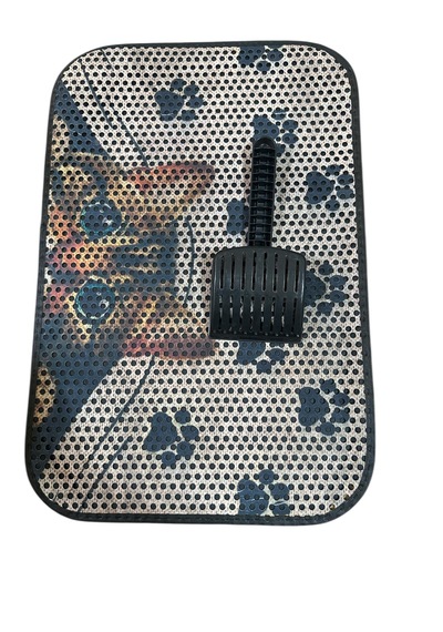 Kedi Ve Köpekler İçin Hijyenik Paspas + Dayanıklı Kum Küreği Seti 60x40 Cm Paspas 25 Cm Kürek