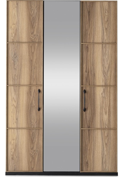 Beyoğlu Modern 3 Kapaklı Çekmeceli Elbise Dolabı Gardrop 130cm