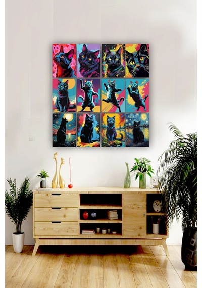 12 Parça Renkli Kedi Resimleri Çerçeve Görünümlü Mdf Tablo Duvar Süsü Hediyelik Eşya Kedi Çok Renkli - 670697306 Çok Renkli 12 Parça Renkli Kedi Resimleri Çerçeve Görünümlü Mdf Tablo Duvar Süsü Hediyelik Eşya Kedi Çok Renkli - 670697306 Çok Renkli