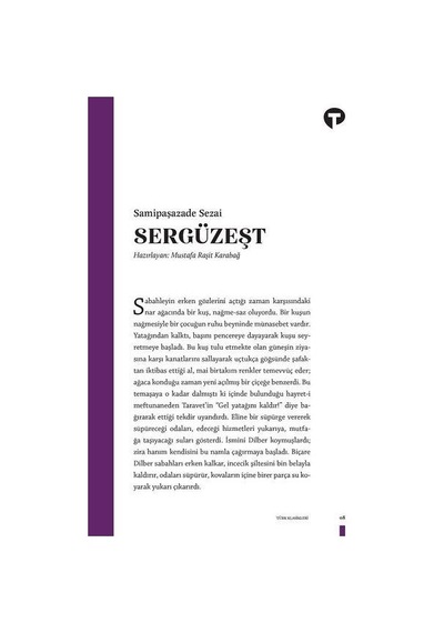 Sergüzeşt - Samipaşazade Sezai - Turkuvaz
