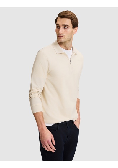 Pierre Cardin Bej Slim Fit Basic Sweatshirt 50334013-vr011