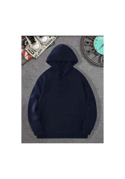 Medinenur Tokyo Sırt Baskılı Kapüşonlu Sweatshirt Lacivert