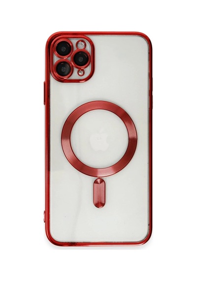 Apple İphone 11 Pro Max Kılıf Kross Magneticsafe Kapak - Kırmızı 0.2M-Çok Renkli