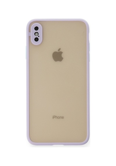 Apple iPhone  Uyumlu - Xs Max Kılıf Montreal Silikon Kapak - Mor