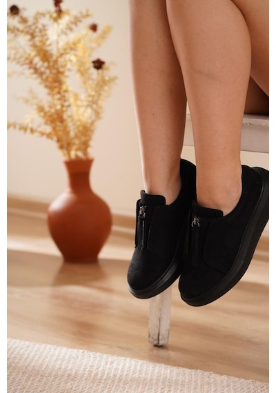 Kadın Sneaker Fermuar Detaylı Spor Candy 001