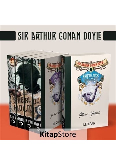 Sherlock Holmes Seti - 5 Kitap Takım - Sir Arthur Conan Doyle - Leopar Yayınları