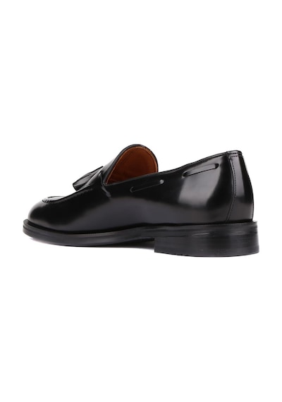 Shoetyle - Siyah Açma Deri Püsküllü Erkek Klasik Ayakkabı 250-7951-836-siyah