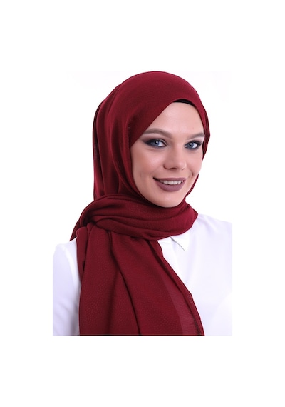 Desenli Pamuk Şal Bordo Desenli Pamuk Şal Bordo