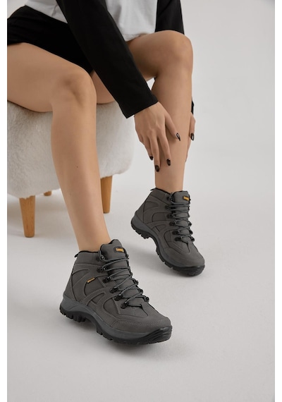 Tonny Black Unisex Trekking Botu Rahat Kalıp Bağcıklı – Füme V2RTS-0