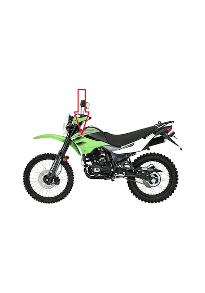 Mondial X-treme 200 Benzin Deposu Sol Plastik Kapak Yeşil