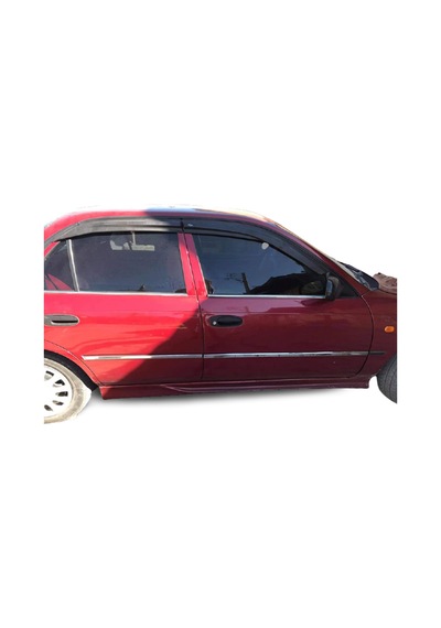 Toyota Corolla Uyumlu Sedan Krom Cam Çıtası 1992-1998 Pas.Çelik 4 Parça