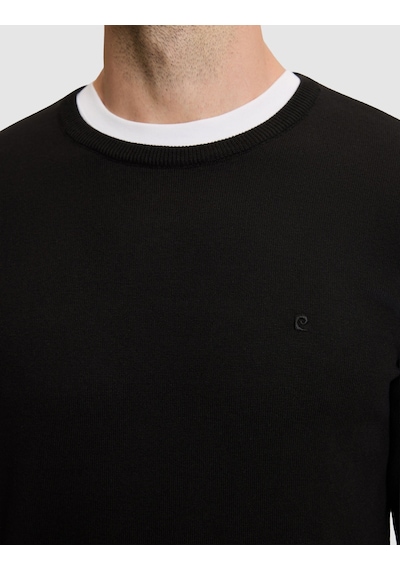 Pierre Cardin Siyah Slim Fit Basic Kazak 50331501-vr046